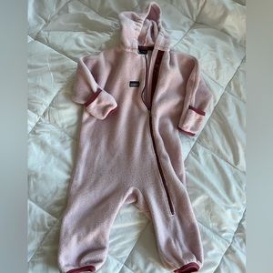 Pink Patagonia Fleece Bunting 24M